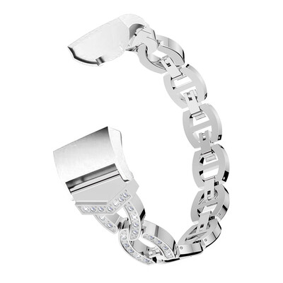 

〖Follure〗Luxury Alloy Crystal Watch Band Wrist strap For Fitbit Charge 3