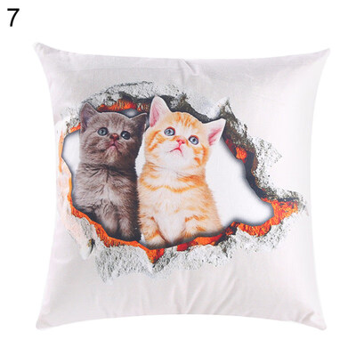 

45x45cm Cartoon Cat Throw Pillow Case Cushion Cover Sofa Bed Car Home Decor