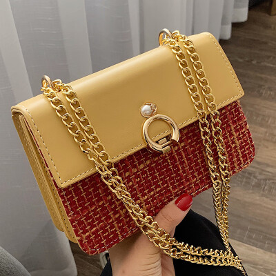 

Bags women 2019 new ring buckle Niu Nose flip shoulder slung small fashion chain bag