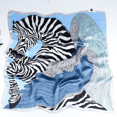 

New scarf female Korean version of the small square scarf spring&autumn tide hair band female small fresh Korean professional silk scarf decorative scarf