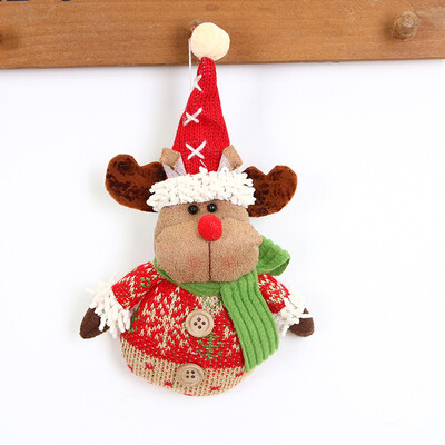 

〖Follure〗Christmas Ornaments Gift Santa Claus Snowman Reindeer Toy Doll Hang Decorations