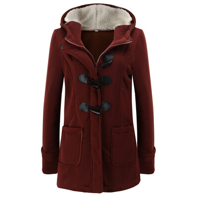 

Roseonmyhand Women Warm Long Sleeve Pullover Blouse Hooded Jacket Coat Long Outerwear