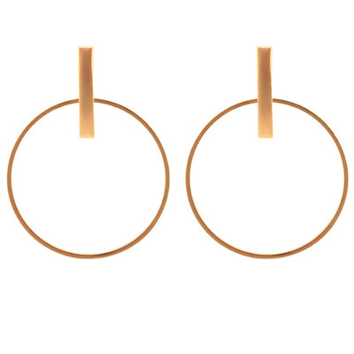 

Silver Gold Large Big Round Hoop Drop Dangle Earrings Womens Jewelry Party Gift