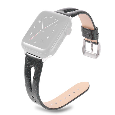 

〖Follure〗Bling Glitter Droplet shape Leather Wrist Strap Band For Apple iwatch 4 40mm