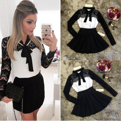 

Womens Black LACE Long Sleeve Cocktail Party Club Dress Size681012&ltwbr &gt14