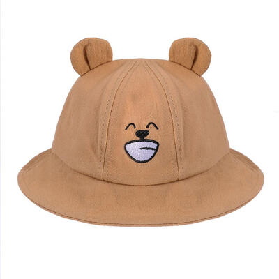 

Spring Cute 3D Ears Children Basin Caps Soft Brim Baby Sun Fisherman Hat