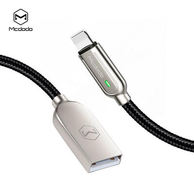

Mcdodo CA - 526 Nylon Braided Smart Auto Disconnect Data Cable Lightning 8Pin USB Data Sync Charging Cord