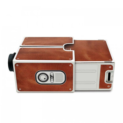 

Mini Smart Phone Projector Cinema Portable Home Use DIY Cardboard Projector Family Entertainment Projective Device
