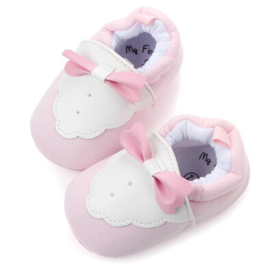 

Baby Boys Girls First Walkers Infant Newborn Autumn Winter Butterfly-knot Cotton Kids Soft Prewalker Shoes 0-12M