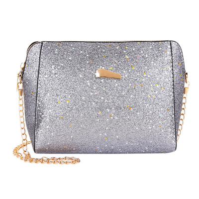 

Women Sequin Crossbody Bag Designer Luxury Shoulder Bags Ladies Chain Messenger Bag Shell Shape Handbag T20