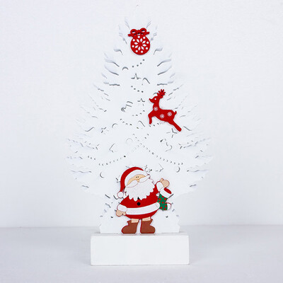 

Holiday Cartoon Santa Claus Ornament Christmas Tree Light Creative Home Decors