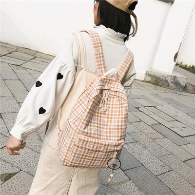 

Shoulder Bag Woman Korean Edition Harajuku Uzzang Ancient Girl Backpack Ins Style High School Student Bag