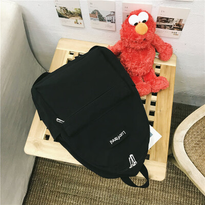 

Schoolbag female Korean version high school student ins style bf campus canvas ancient feeling girl backpack Japanese shoulder bag