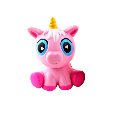 

Siaonvr 14cm Lovely Pink Unicorn Cream Scented Squishy Slow Rising Squeeze Toys Charm