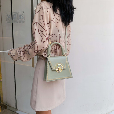 

Tailored Fashion Women Retro Geometric Leather Handle Bags Crossbody Bag Shoulder Bags