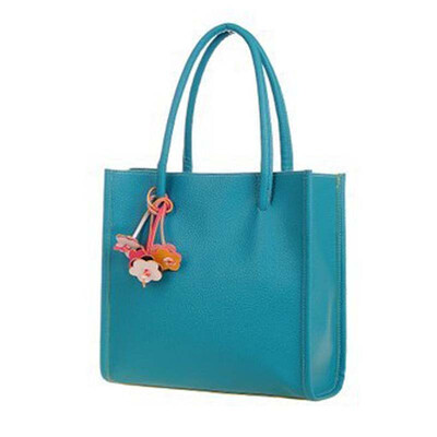 

Fashion Girls Handbags Trendy Leather Shoulder Bag Candy Color Flowers Totes