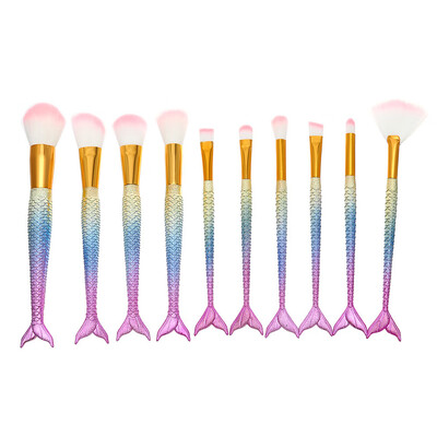

〖Follure〗10PCS Make Up Foundation Eyebrow Eyeliner Blush Cosmetic Concealer Brushes MR