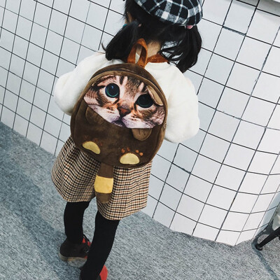 

Tailored Kids Cartoon Cat Backpack Kindergarten Children Cute School Bag Baby Schoolbag