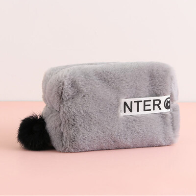 

Cute Plush Makeup Bag Girls Pencil Case Stationery Pencil Case School Supplie