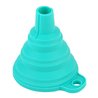 

New Silicone Gel Practical Collapsible Foldable Funnel Hopper Kitchen Tool