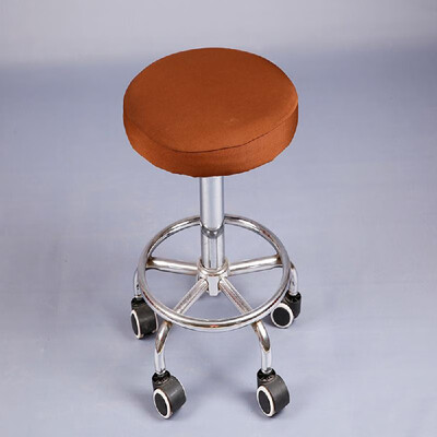 

Round Bar Stool Cover Stretch Removable Elastic Chair Pad Protector for Home Office