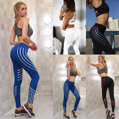 

Women Yoga Fitness Leggings Running Gym Sports High Waist Jogging Pants Trousers