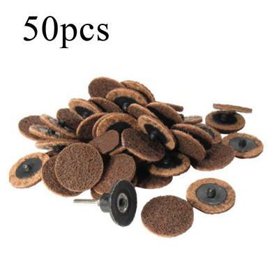 

50Pc 2 Coarse Grit Cleaning Conditioning Surface Sanding Discs 1 Mandrel