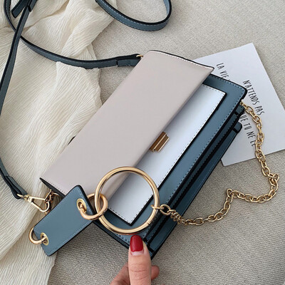 

French small crowdsourcing womens bag new 2019 Korean summer foreign style shoulder slung chain envelope bag
