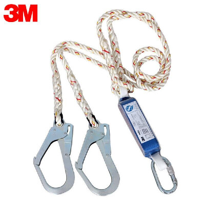 

3M 1390235 Buffer Safety Rope Double Leg Outdoor Construction Fall Protection Safety Lanyard for Use with Safety Harness