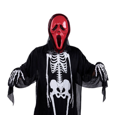 

New Hot Halloween Skeletons Set Masquerade Cosplay Props Skull Ghost Costume Zombie MaskBones Gloves for Adults Kids