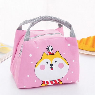 

2019 New Style Fashion Hot Portable Lunch Bags Insulated Canvas Box Tote Bag Thermal Cooler Food Picnic Bag