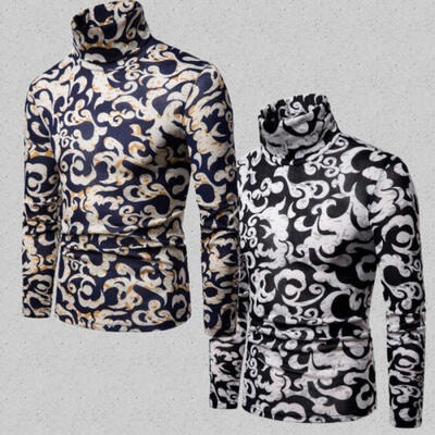 

Mens Thermal Underwear Long Sleeve Turtle Neck Top Ski Warm Winter T Shirt