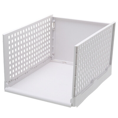 

Gobestart Folding Bin For Household Clothes Storage Box Divider Drawer Pull Frame
