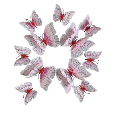 

12Pcs Wall Stickers Colorful PVC Butterfly Shape Wall Decal Sticker Home Living Room Nursery Refrigerator Stickers DIY Art Decorat