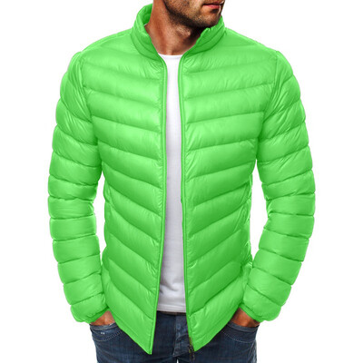 

Toponeto Mens Autumn Winter Zipper Warm Down Jacket Packable Light Top Quality Coat