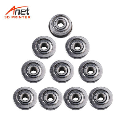 

Anet 10Pcs Mini Single Flanged Ball Bearings Steel Material 3D Printer Accessory for 3D Printer Model High Resistance for Anet A8