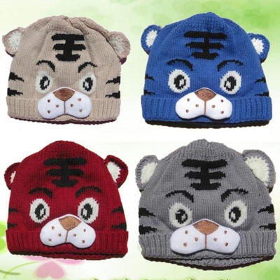 

Cutie Baby Girls Boys Kids Toddler Crochet Knit Tiger HatCapBeanieBonnet