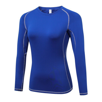 

Womens Casual T-Shirt Fitness Elasticity Clothing Long Sleeve Perspiration Female Clothes T Shirts Tops