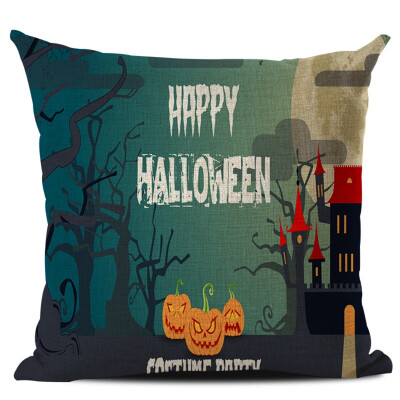 

New Halloween Multi Designs Decorative Throw Pillow Cover Square Pillow Case With Zipper for Home Bar Halloween Selling Supplies