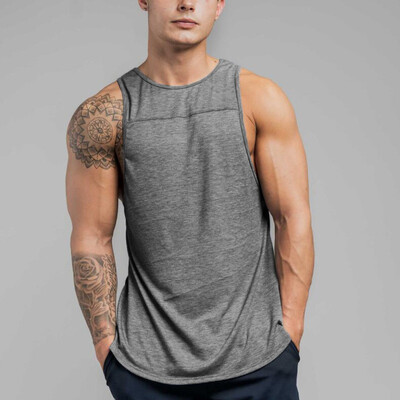 

Men Muscle Sleeveless Tank Top Gym T Shirt Sport Fitness Vest Workout GYM Tee