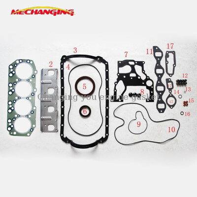 

Engine Parts 4JA1 4JB1 METAL Overhaul Package Full Set for ISUZU TROOPER TFRTFS Pickup Engine 5-87812-706-4