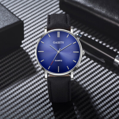 

〖Follure〗Fashion Simple Casual Mens Watch Business Leather With Strap Mens Watch