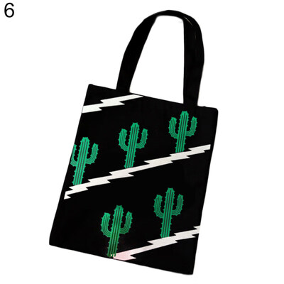 

Fashion Women Canvas Letter Cactus Handbag Pouch Shoulder Bucket Bag Gift