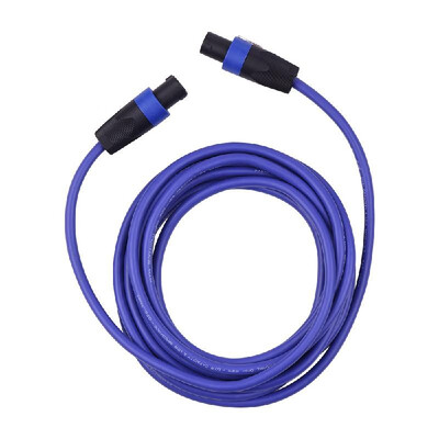 

12AWG Stage Mixer Cables Audio Amplifier Cord Speaker Connector Male to Male Four Core Oxygen Free Copper Conductor NL4FC Blue 10m