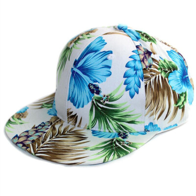 

New Hawaii Baseball Cap Snapback Hat Floral Hat Fashion Casual Palm Tree Design