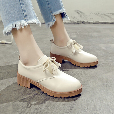 

New students in the spring of 2019 Korean version of the Joker ulzzang Yinglunfeng soft female shoes original Sufeng small leather