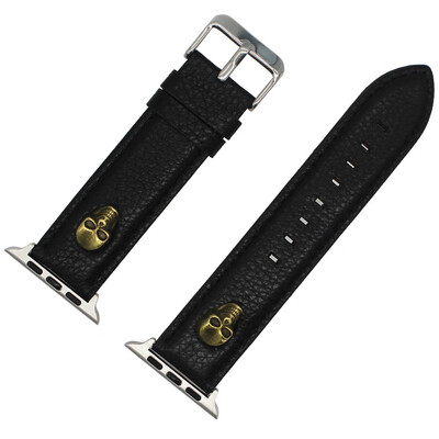 

Gobestart Cowhide Apex tail Buckle Wrist Watch Band Strap Belt For Apple Watch 42mm