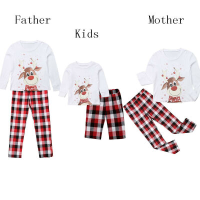 

Family Matching Christmas Pajamas Set Women Baby Kid Sleepwear Nightwear Gift