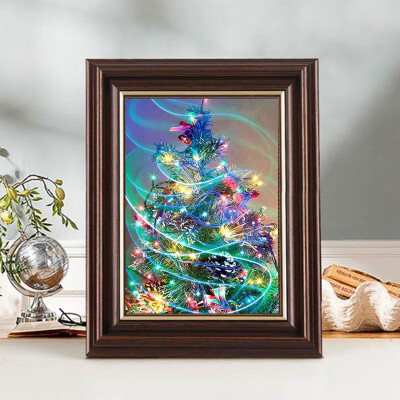 

100 5D DIY Diamond paintings Mosaic Wall Sticker Christmas colorful tree Suitable for Home Puzzle birthday wedding Decor