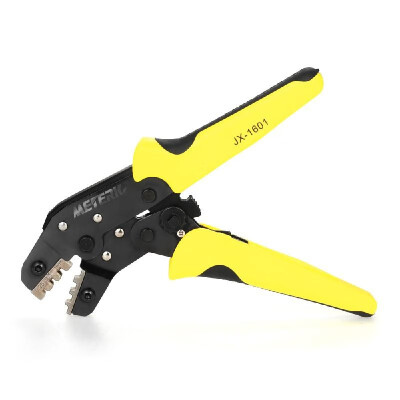 

Meterk Professional Wire Crimper Engineering Ratchet Terminal Crimping Pliers JX-1601-10 AWG28-18 01-10mm² Bootlace Ferrule Crim